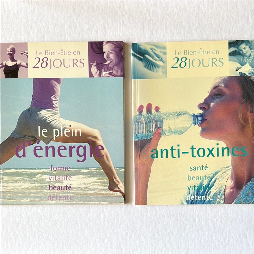 📚 3/$25 - 3 BOOKS / 3 LIVRES - Le bien-être en 28 jours & Purifier...